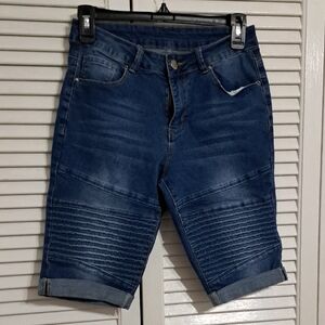 Women's Blue Denim Shorts
